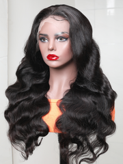 Super Natural Body Wave 13x4 HD Glueless Lace Front Wigs Human Hair 200% Density