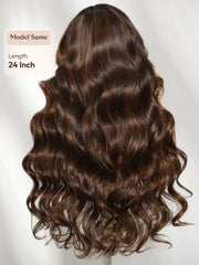 Butterfly Cut 180% Density 100% Human Hair Bye-Bye Knots? 7x5 Lace Body Curls Wig with Feathered Layers & Invisi Drawstring