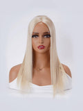 Petaluxe Hair Topper Platinum Blonde Lightweight And Breathable Lace Front Clip In