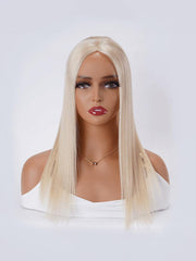 Hair Topper Platinum Blonde Lightweight And Breathable Lace Front Clip In