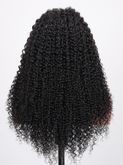 [6x4.5 20 Inch = $139] Put On And Go 6x4.5 Pre Cut Lace Jerry Curly Black Glueless Air Wig