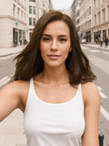 Petaluxe NOA-12" MONO & SWISS LACE STRAIGHT HUMAN HAIR WIG