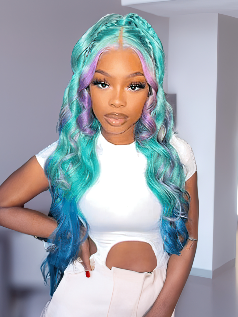 HD Lace 5x5 Closure Melted Hairline Blonde Body Wave Wig