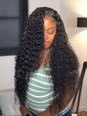 Undetectable 5x5 HD Lace Closure With 4 Bundles Curly Hair