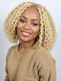 Petaluxe 613 Blonde Curly 13x4 Lace Front Pre-Plucked Wig With Baby Hair