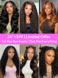 Petaluxe [24''=$99] 7x5 Bye Bye Knots & 13x4 Pre Everything Wig Collection