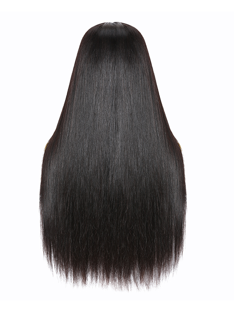 Straight Middle Part Breathable Lace Wigs Pre Plucked Natural Hairline adjustable Perfectly fit belt Long Wig