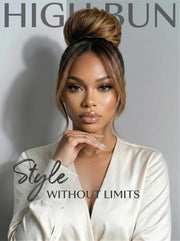 360 HD Lace Pre-plucked Luxury Raw Virgin Hair Brown to Honey Blonde Ombre Silky Straight Wig with Dark Roots