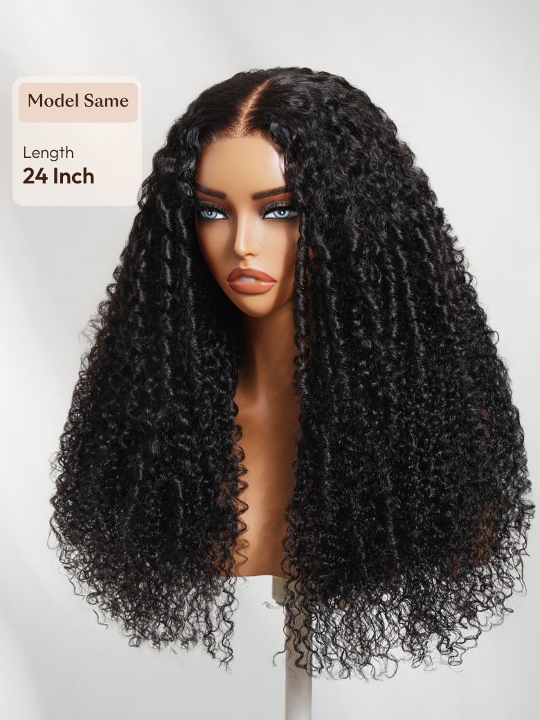 Bye-Bye Knots? 7x5 Lace Body Curls Wig with Feathered Layers & Invisi Drawstring 180% Density