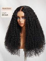 Bye-Bye Knots? 7x5 Lace Body Curls Wig with Feathered Layers & Invisi Drawstring 180% Density