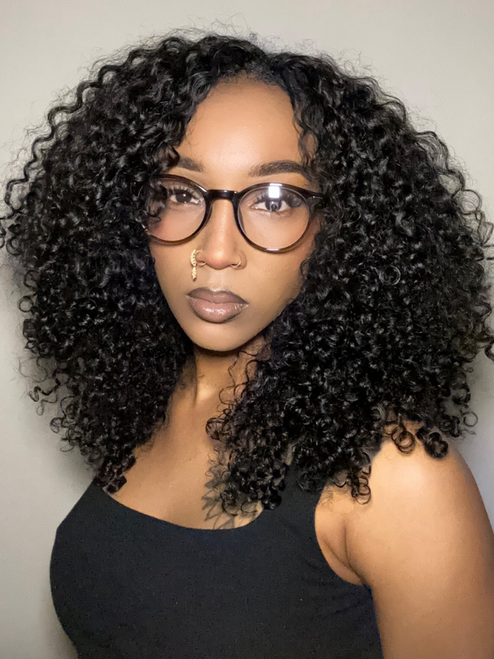 Petaluxe [200%-250% Density] Byebye Knots Hair & V Part Hair Style Perfect for Everyday Wear