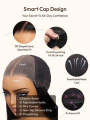 [24"=$129]Lace Frontal T Part & 7x5 Bye Bye Knots Wig Highlight Balayage Body Wave Breathable