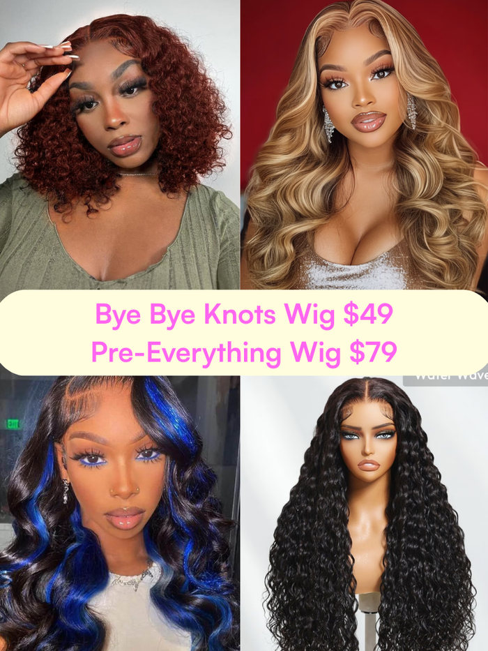 Petaluxe Bye Bye Knots Wig $49 | Pre-Everything Lace Wig $79