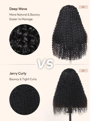 13x4 Lace Frontal Black Deep Wave Pre-Everything Wig