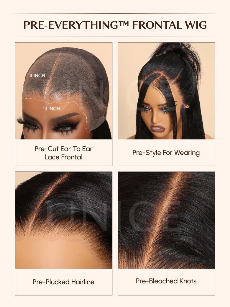 Real Ear To Ear Super Secure 13x4 Lace Frontal Reddish Brown Jerry Curly Pre-Everything Wig