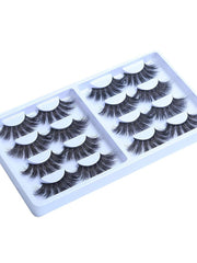 8 Pairs 3D False Eyelashes Cat Eye Sexy Look Soft Reusable