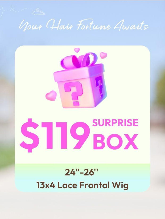 Petaluxe $119 Surprise Box Get 24''-26'' Inch13x4 Lace Frontal Wig Value $299-$399