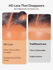 360 HD Lace Pre-plucked Luxury Raw Virgin Hair Caramel Brown With Money Piece Highlights Body Wave Wig