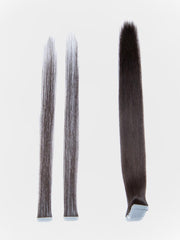 Dark Brown Human Hair Tape In Extension