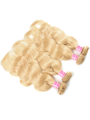 Hair 613 Blonde Virgin Human Hair Wave 4 Bundles Body Wave Hair Weft