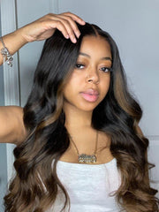 Chestnut Brown Ombre Body Wave 1 Piece Human Hair Bundle