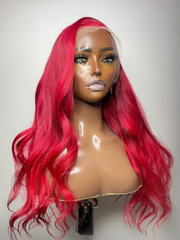 13x4 Lace Front Vivid Red Body Wave Wig