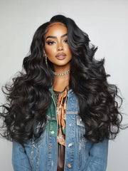 13x4 Pre-Everything? Lace Frontal Bouncy Curls Wig with Invisi Drawstring