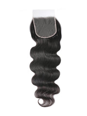 Hair 5x5 HD Lace Closure With 4 Bundles Body Wave Human Hair Weaves Transparent Lace Natural