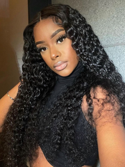 Glueless Water Wave Natural Looking V Part Wigs 18inch