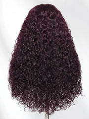 13x4 Pre-Everything? Lace Frontal Chestnut Brown Water Wave Glueless Drawstring Wig