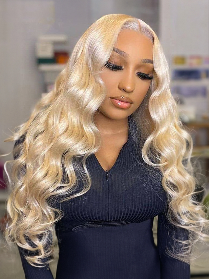 Petaluxe [22"=$119] 13x4 Pre Everything Lace Front Body Wave Ash Blonde Summer Color