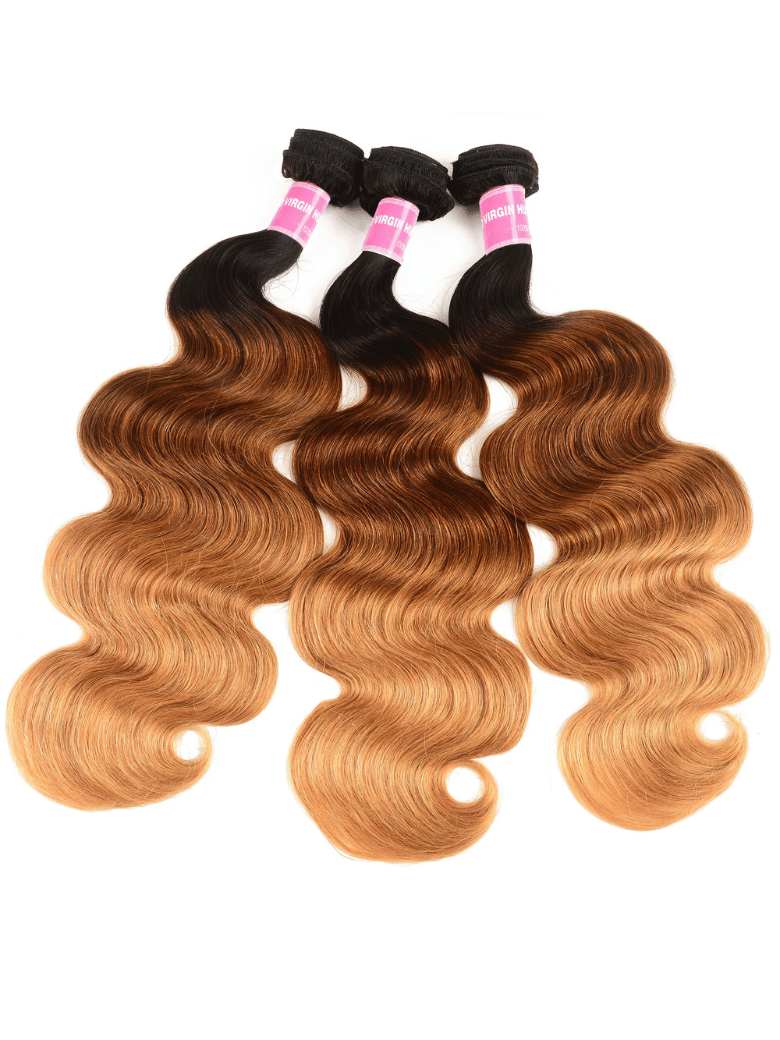 Hair 3 Bundles Brazilian Ombre Body Wave Human Hair