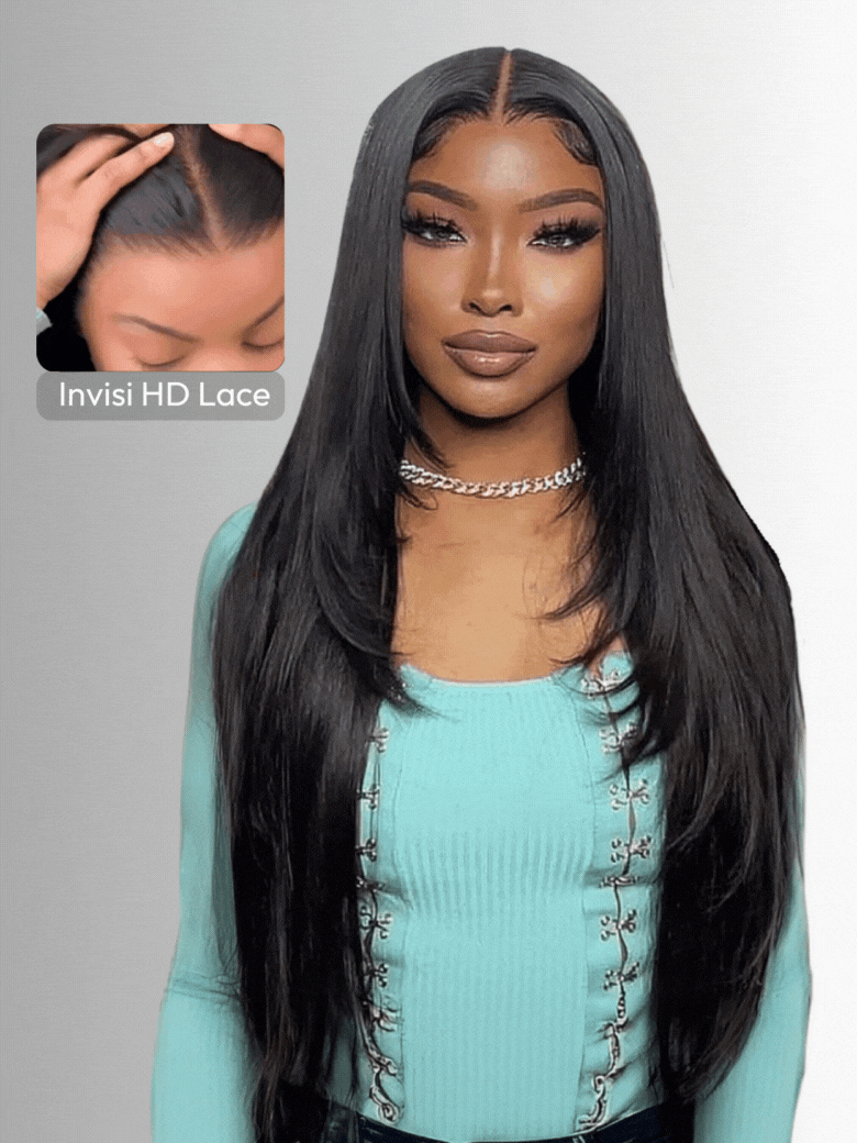 HD Real Scalp? Wig 13x4 Invisible Lace Frontal Body Wave Black Wig