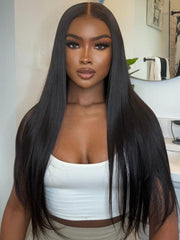 [From 18'']13x4 Ear To Ear Pre-cut Lace Pre Everything Lace Front Straight Wig Pre-Everything Wig
