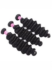 Loose Deep Wave Human Hair 3 Pcs Bundles
