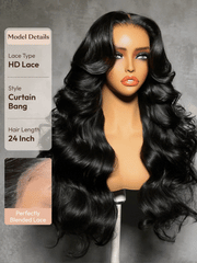 13x4 Pre-Everything? Transparent Lace Front 3D Body Wave Wig Real Ear To Ear With Invisi Drawstring Wig Lace Fit Better