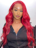 Petaluxe [24"=$169] Bubblegum Pink 13x4 Lace Front Wig Loose Wave 150% Density
