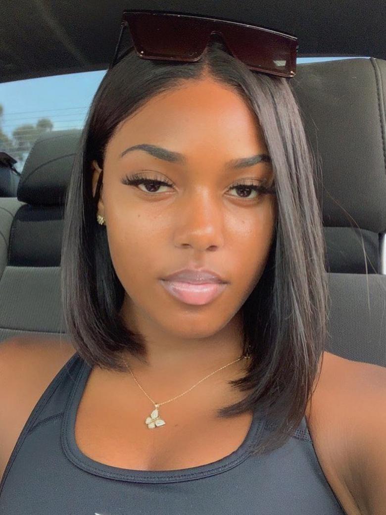 13x4 Pre-Everything Lace Wig Spring Black Bob Glueless Wig