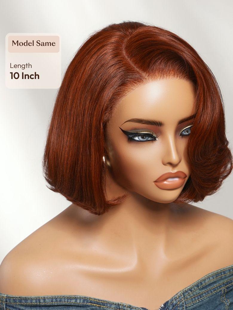 7x5 Bye Bye Slip? Lace Caramel Brown Ombre with Dark Roots Water Wave Glueless Wig