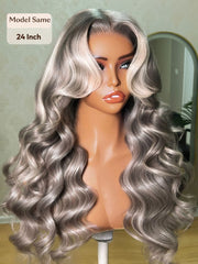 13x4 Pre-Everything? Lace Frontal Auburn Brown Loose Wave& Water Wave Wig with Invisi Drawstring & Face Framing Layers 150% Density