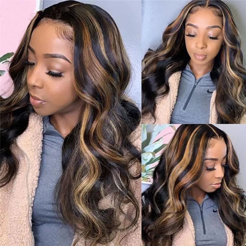 18" Body Wave Natural Wig With 20" #FB30 Body Wave Wig