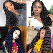 Quality Brazilian Deep Wave Virgin Hair 4 Bundles With Closure Kysiss Series