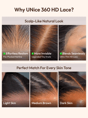 360 HD Lace Real Scalp? Chocolate Brown Balayage Body Wave Wig with Money Piece Highlights Raw Virgin Hair