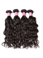 4Pcs Natural Wave Remy Human Hair Weaves