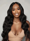 Petaluxe HD Real Scalp? Wig 13x4 Invisible Lace Frontal Black Body Wave Wig