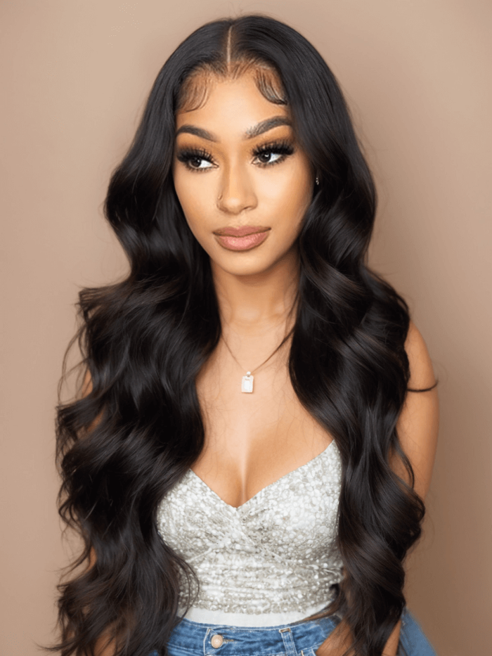 Petaluxe Natural Color Body Wave 4x4 Free Part Lace Closure