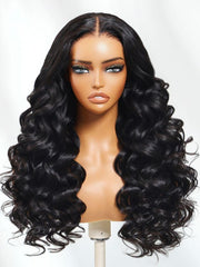 Bye-Bye Knots? 7x5 Lace Hollywood Curls Glueless Drawstring Wig for Beginners
