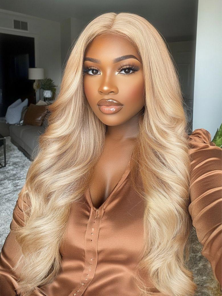 13x4 Lace Front Body Wave Glossy Blonde Pre-Everything Wig