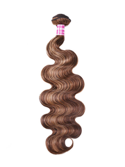 Luxurious Honey Blonde Highlight Body Wave Human Hair 1 Bundle