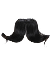 0.5x2.5 Clip-In Human Hair Curtain Bangs Double Clip